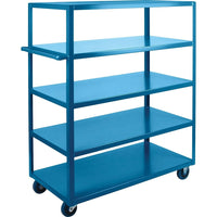 Kleton - Chariots À Tablettes Robustes, 5 Tiers, 24po La X 61po H X 48po P, Capacité 1200 Lb-Capacité 1200 lb