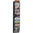 Safco - Porte-revues mural à 10 pochettes, onyx-Aspect contemporain qui convient à tout décor   