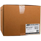 JAM Paper Enveloppes à ouverture au sommet, 8 3/4 x 11 1/4 po, blanc, 50/paquet-Blanc