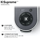 Keurig K-Supreme - Cafetière une tasse à la fois pour capsule K-Cup  avec technologie MultiJet - Gris-Infusions successives : Infusez immédiatement une deuxième tasse; il n’est pas nécessaire d’attendre que la cafetière se réchauffe