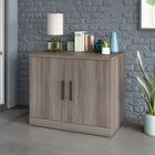 Sauder - Affirm Armoire de rangement commerciale - Hudson Elm-La surface supérieure en mélamine est résistante à la chaleur, aux taches et aux rayures