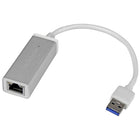 StarTech.com - Adaptateur réseau USB 3.0 vers Gigabit Ethernet, argenté-Ajoutez l’accès Gigabit Ethernet filaire à votre ordinateur portatif ou votre tablette au moyen du port USB 3.0