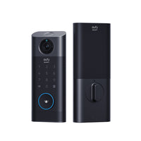 eufy Security - Serrure intelligente vidéo - Noir-La puce de pointe et la pellicule d'empreintes digitales ultra-fine vous reconnaîtront en 0,3 seconde, et déverrouilleront votre porte en 1 seconde