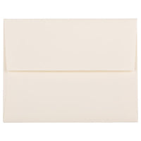 JAM Paper Enveloppes livret Strathmore avec fermeture gommée, fini toilé, 4 3/8 x 5 3/4 po, blanc naturel, 1000/pqt-Blanc naturel