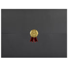 St. James - Porte-certificats/porte-documents - Sceau d'or avec ruban rouge - noir - paquet de 5-Ajoutez une touche d'élégance, de cérémonie et de sincérité à l'attribution de reconnaissance