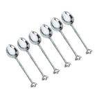 Elegance – Ensemble de 6 cuillères à thé-Faites de matériau plaqué argent