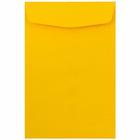  JAM Paper - Enveloppes pour catalogue à extrémité ouverte - 6 x 9 - jaune tournesol - paquet de 50-Couleur : jaune tournesol.