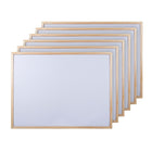 CTG Brands – Tableau blanc, 17 po x 23 po, blanc, paq./6-Ensemble: livré avec deux attaches en métal pour un affichage mural facile à l'horizontale ou la verticale