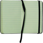 Cambridge® - Mini cahier de notes, 4-3/16 po x 2-5/8 po, noir, 96 pages-Papier de qualité supérieure de couleur crème, pochette intérieure expansible de rangement, fermeture en élastique sécure et signet ruban