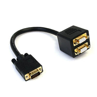 StarTech  Câble répartiteur vidéo VGA à 2 x VGA, M/F (VGASPL1VV)-Simple à utiliser, convertisseur peu encombrant qui rend DisplayPort rétrocompatible avec votre écran DVI-D