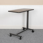 Flash Furniture Table de lit réglable à roulettes pour la maison et l'hôpital-Quatre roues, deux verrouillables