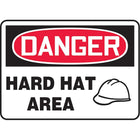 Panneaux de sécurité et d’identification, Protection personnelle, Danger; casque de protection obligatoire (SAU415)-Langue : français