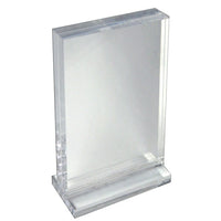 Bloc acrylique vertical sur base acrylique, 8,5x-1