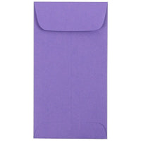 JAM Paper - Enveloppes à monnaie no 7, 6,5 x 3,5 po, papier couleur violet vif, 100/paquet (1526758G)-Couleur : Violet
