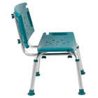 Flash Furniture Chaise De Bain Et Douche Réglable série HERCULES-dossier Extra Large-Teal(DCHY3501LTL)-Dossier extra large