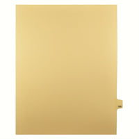 Markmaker - Intercalaires imprimes Legal, Chamois, 1/25th coupe, format lettre, sans trous, 25 tabs/PQT, 5 PQT/Boite, Numero 120-Intercalaires imprimes Legal