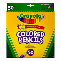Crayola Crayons de couleur, couleurs variées - 2 paquets de 50 crayons-Les différentes couleurs offrent une palette riche et variée pour vous garder calme, frais et joyeux