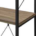 Monarch Specialties - 7800 48 po H Etagere - Taupe Fonce/Metal Noir-10