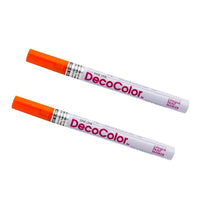 JAM Paper Marqueurs de Peinture Opaque à Traits Fins, Orange, 2 / paquet (7665899a)-Couleur :  Orange