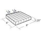 Azar Displays – Plateau à 36 compartiments pour rouges à lèvres pour panneau perforé/à lattes, 2/paquet (225551)-Peut être utilisé comme un présentoir de comptoir ou il peut être accroché sur un panneau perforé ou à lattes