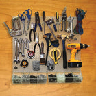 Azar Displays – Trousse d’organisation de panneau perforé, transparent givré (900945-CLR)-Facile à assembler