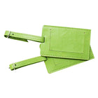 Designer Ashlin  Bicentenaire Canadiana Ensemble de 2 étiquettes à bagages  Cuir de vachette grainé  Vert lime-Ashlin® Designer , Bicentennial Canadiana Set Of 2 Luggage Tags , Cuir de cuir de vache caillouteux , Vert Lime