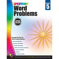 Livre numérique : Spectrum - Word Problems, 704491-EB, 5e année-Vous recevrez deux courriels : le premier confirmant la totalité de votre commande et le second comportant un lien de téléchargement. Vous pourrez utiliser le lien de téléchargement immédiatement ou plus tard, comme vous le voulez.