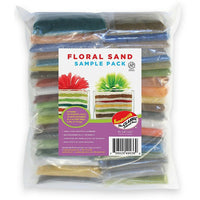 Sandtastik – Ensemble complet d’échantillons de sable floral coloré-Le grain est grossier et a un éclat naturel