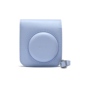 Étui En Simili Cuir Pour Fujifilm Instax Mini 12/11/9/8 – Avec Album 64 Poches Et Bandoulière Réglable | Bleu Pastel - 6