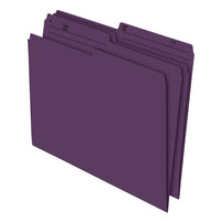 Staples – Chemises de classement de couleur, format lettre, 8 1/2 x 11 po, violet, paquet de 100-Créez des codes couleur pour un accès facile à vos dossiers