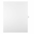 Mark Maker – Onglets séparateurs juridiques blancs, 1/15 onglets, format lettre, sans trous, numéro 8, 25/paquet-Onglets séparateurs blancs, 1/15 onglets