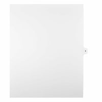 Mark Maker – Onglets séparateurs juridiques blancs, 1/15 onglets, format lettre, sans trous, numéro 8, 25/paquet-Onglets séparateurs blancs, 1/15 onglets