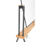 Archyi - Tableau rotatif Curvo, anthracite, 55 x 70 po-Base mobile avec quatre roulettes verrouillables