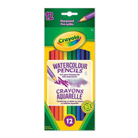 Crayola® – Crayons pour aquarelle-Transformez vos dessins au crayon en aquarelles audacieuses ! Couleurs vives et intenses