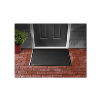 WeatherTech Tapis de porte OutdoorMatMC pour la maison et le bureau, 24 x 39 po, noir-Tapis de porte haute qualité avec cônes pour retirer les débris de vos chaussures