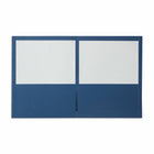 Staples - Portfolio à deux pochettes - bleu foncé - paquet de 10-Porte-cartes professionnelles dans la pochette avant  