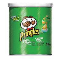 Kellogg's - Croustilles Pringles, crème sûre et onion, 37 g, paq./12-Le mariage parfait des pommes de terre et d'un assaisonnement crème sûre et onion