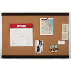 Quartet® - Tableau d'affichage, 24 po x 36 po-Le cadre supérieur et inférieur en bois foncé épais donne une allure riche et distinguée