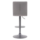 CorLiving - Tabouret de bar touffeté réglable tapissé gris Palmer - lot de 2-Montage facile
