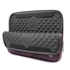 12 po Housse de Protection Ordinateur Portable, Laptop Sleeve Case PC Netbook Ultrabook Sacoche Compatible 15-15,6 po, Violette-Tirettes de fermeture éclair de VanGoddy chromées