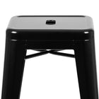 Flash Furniture Tabouret De Bar 30" - Empilable-Noir - Paquet De 4 (4ET3132030BKR)-440 lb Capacité de poids