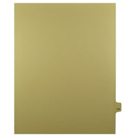 Mark Maker – Onglets séparateurs juridiques beiges, 1/25 onglets, format lettre, sans trous, numéro 171, 25/paquet-Onglets séparateurs beiges, 1/25 onglets