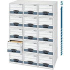 Système de rangement à tiroirs Bankers Box Stor/Drawer Plus format Légal-5 modules en hauteur