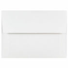 JAM Paper Enveloppes format livret à rabat droit gommé, 4 3/4 x 6 1/2 po, blanches, 1000 par paquet-Blanc