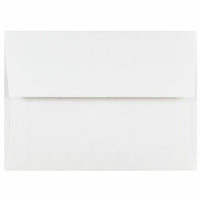 JAM Paper Enveloppes format livret à rabat droit gommé, 4 3/4 x 6 1/2 po, blanches, 1000 par paquet-Blanc