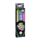 Crayola - Crayons de couleur Twistables Bold & Bright - Paquet de 12 -Crayons De Couleur À Rotation : Crayons sans aiguisage, il suffit de tourner le bout!