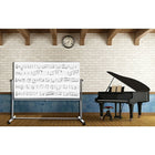 Luxor – Tableau blanc de musique à double face, mobile, 72 po x 48 po (MB7248MM)-Élimine l'ennui d'avoir à redessiner les portées ; les lignes de portée sont imprimées en permanence et résistantes aux rayons UV