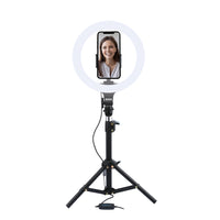 Basic Tech - Anneau lumineux à DEL de 10 po avec support-Diamètre : 10 po (25,4 cm)
