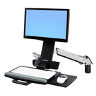 Ergotron ? Système combo assis/debout StyleView avec support d?unité centrale moyen, blanc brillant (45-271-216)-5