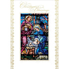 Carte de Noël, Blessed Christmas (anglais), Religieux, 18/paquet-Imprimé sur papier cartonné couché de haute qualité